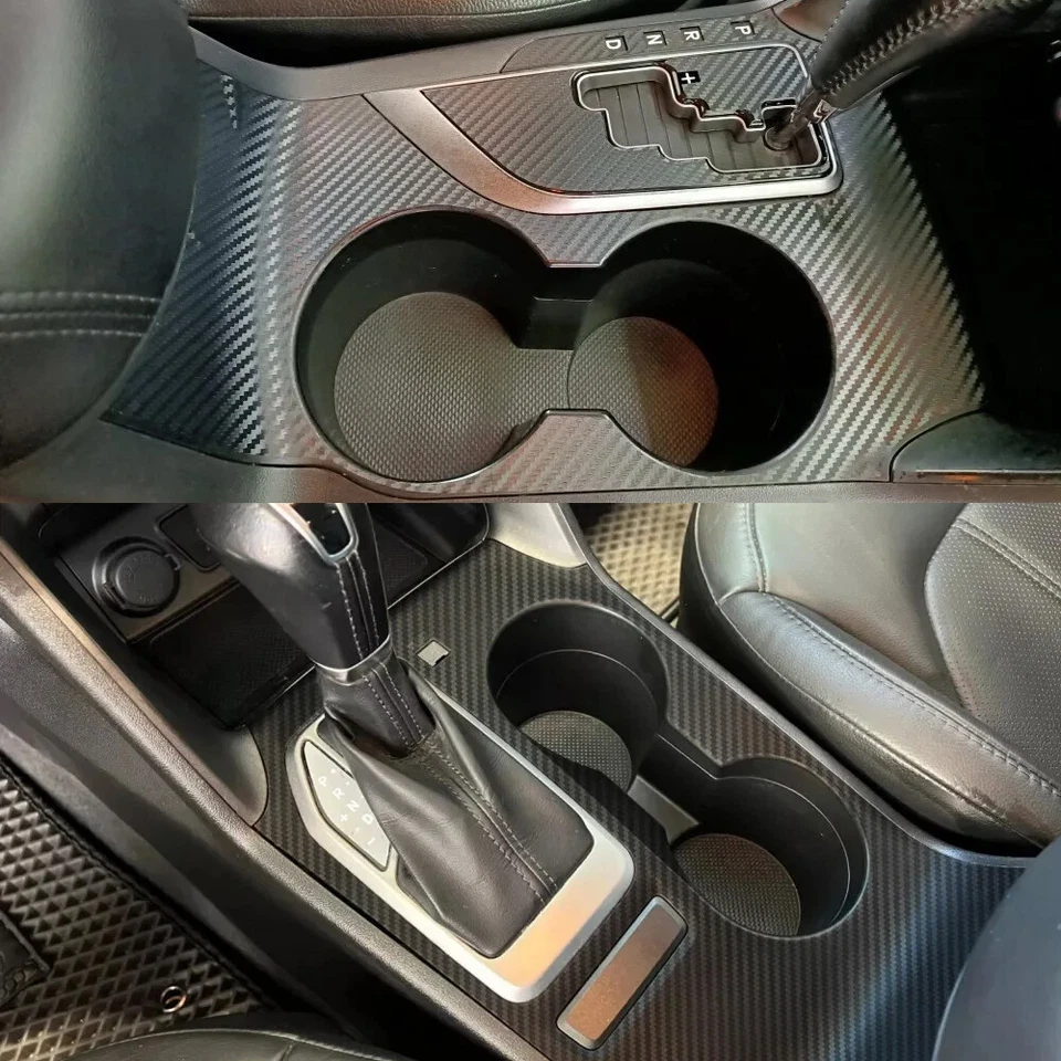 For Hyundai Tucson ix35 2010-2017 Carbon Fiber Pattern Interior DIY Trim Decals Foto 2 de 4