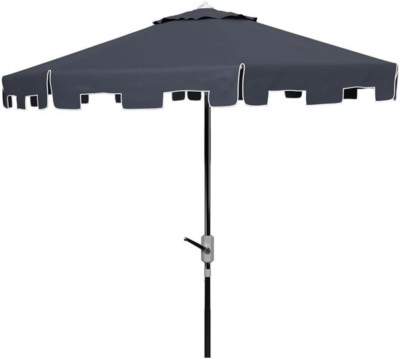 Stylish Zimmerman Crank Market Umbrella with Flap for Outdoor Relaxation