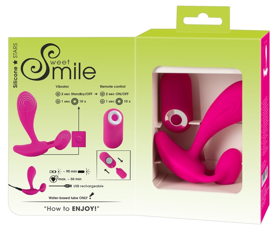 Sweet Smile RC C & G-Spot Vibrator - Remote Controlled Wearable Female