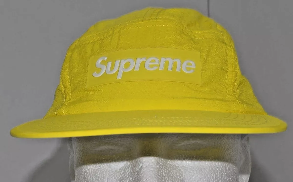 Supreme raised logo top patch camp cap
