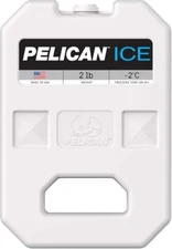 Pelican 2 Lb Reusable Ice Pack for Coolers, White Container #PI-2LB-BLU
