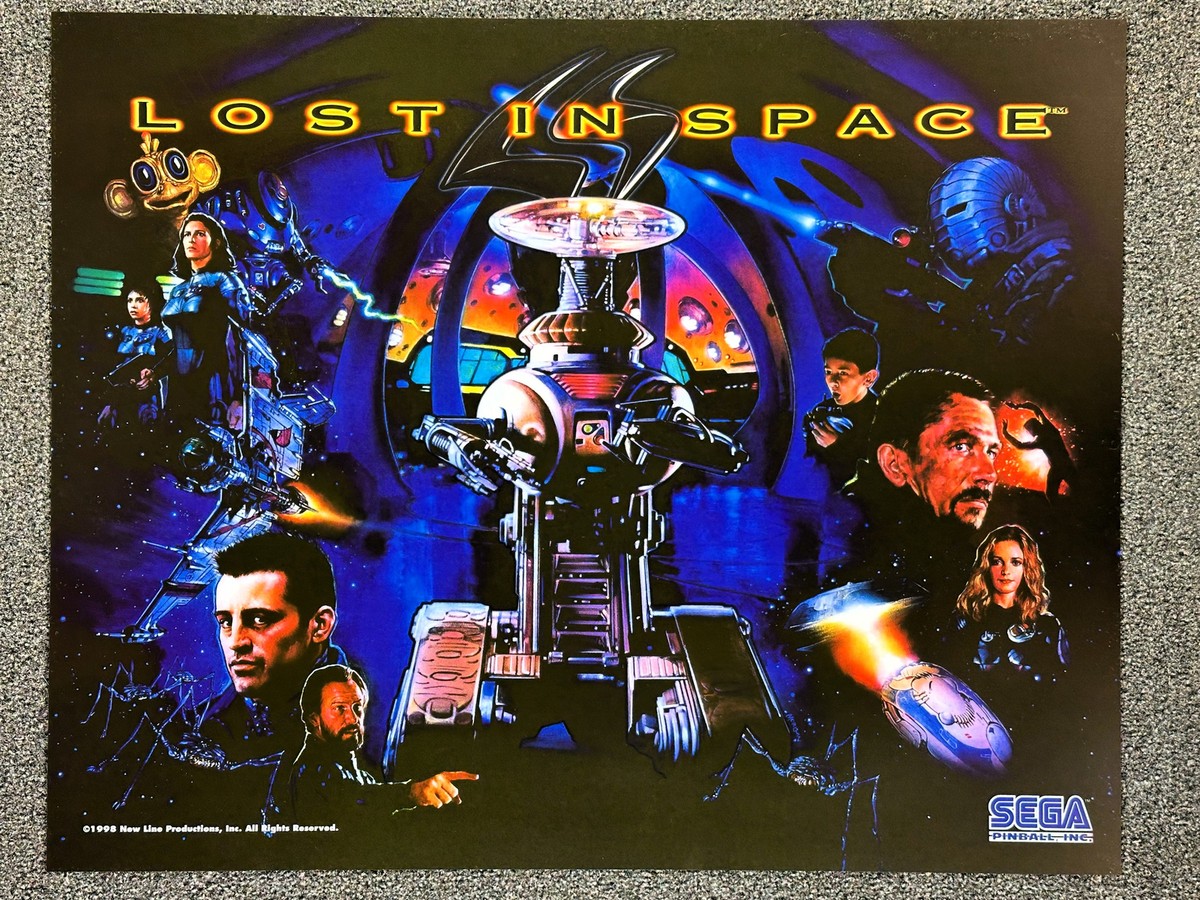 Sega Lost In Space Pinball Machine Game Backglass Translite