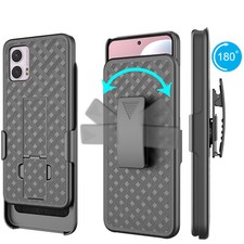 For Motorola Moto G Power 5G 2025 Holster Belt Clip Phone Case Cover w/Kickstand