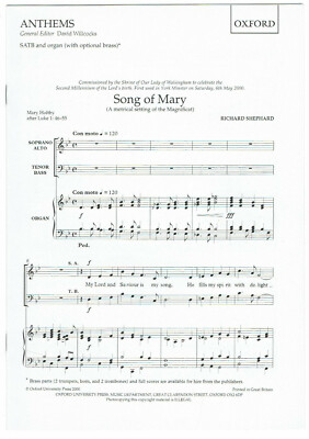Song of Mary von Richard Shephard: Gesang & Orgelpartitur