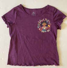 Disney Store Sz 7-8 Encanto Mirabel Spread Your Wings Butterfly Purple T-Shirt