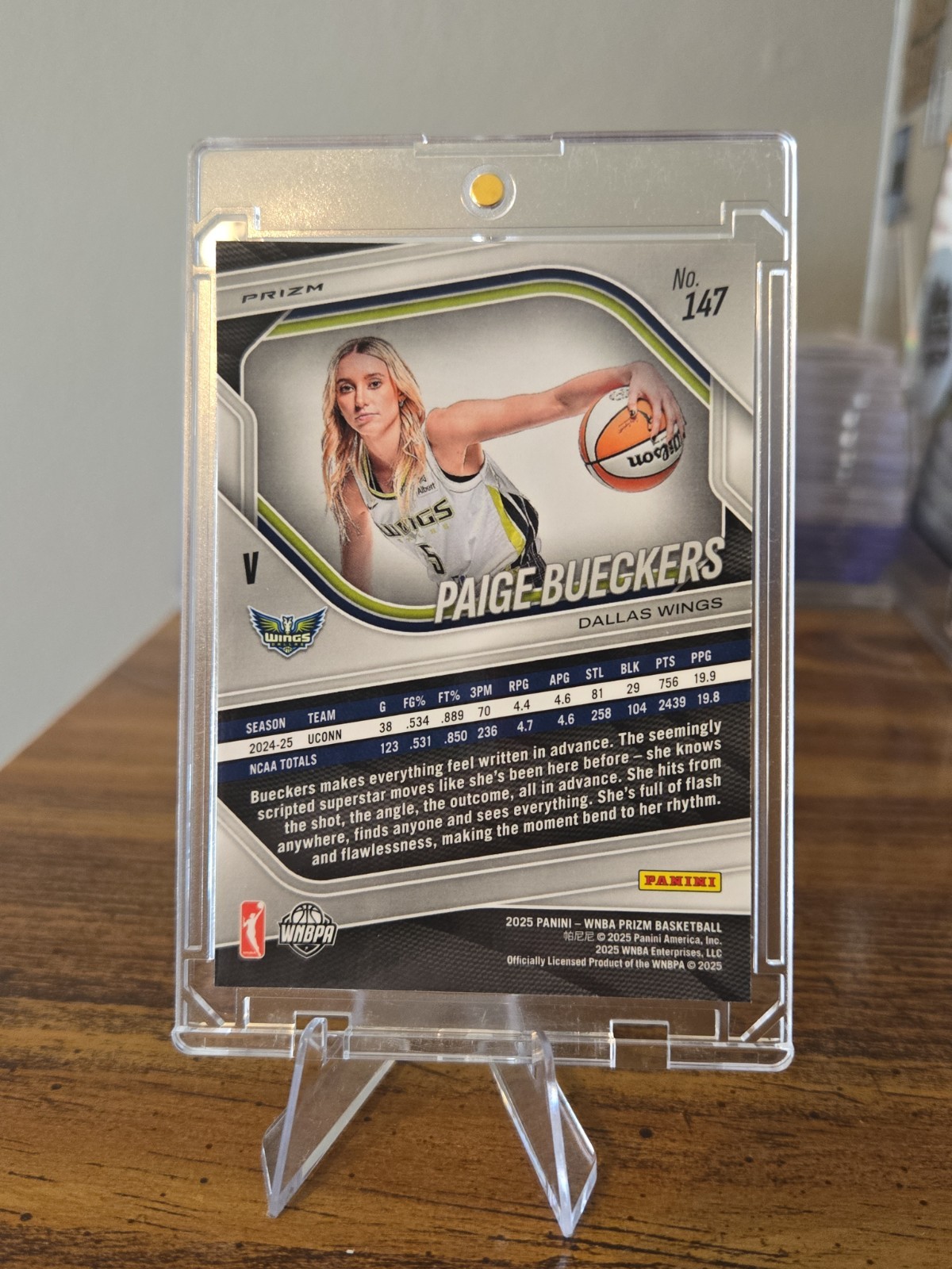 Paige Buekers Rookie Silver Prizm Variation WNBA Logoman!!🔥🔥 view 2