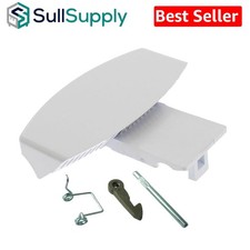 FIND A SPARE White Door Handle Catch Kit For Hotpoint Ind.esit IWDE126 IWDE12...