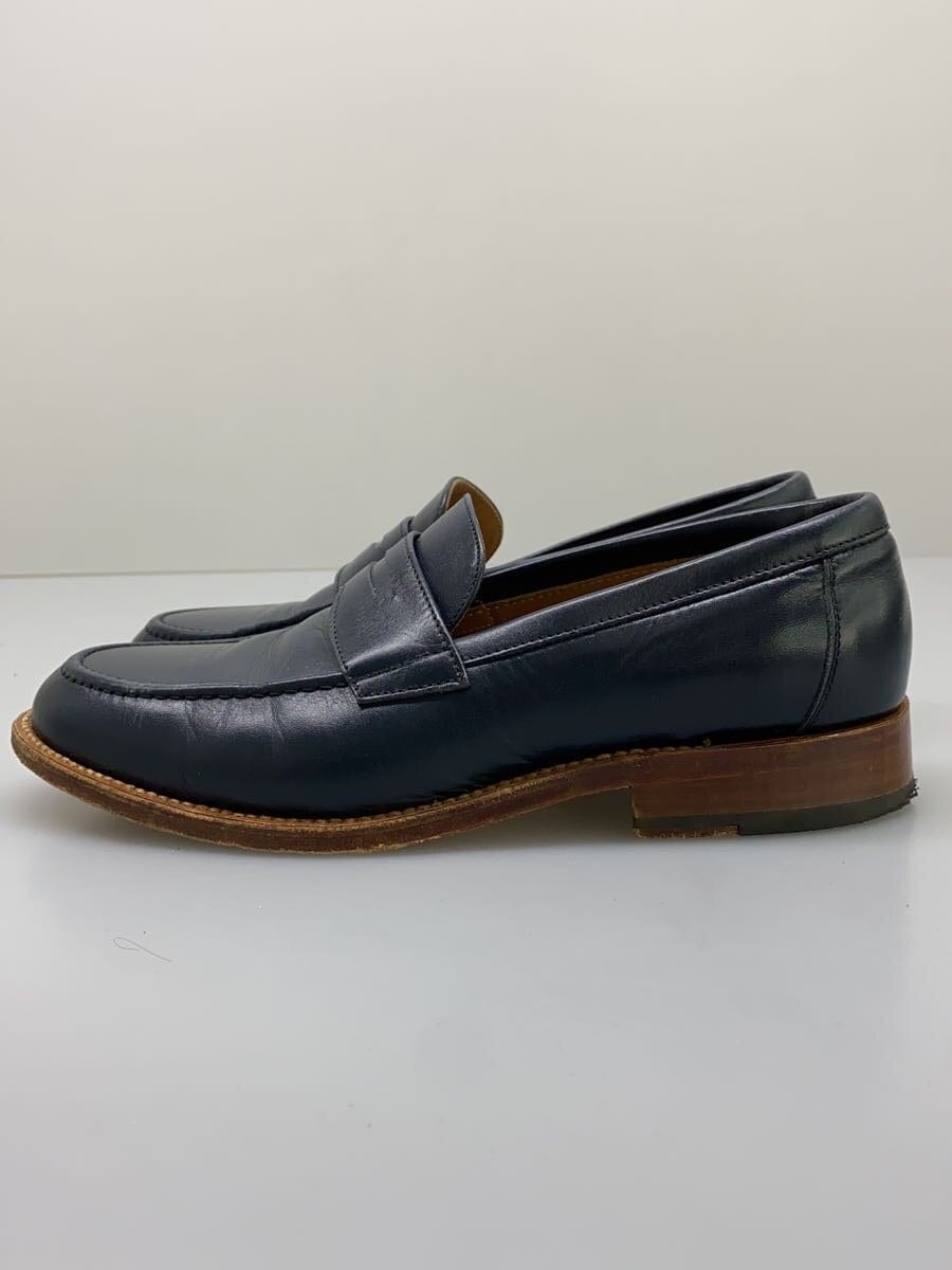 Palanco Leather Loafers Size 37 Navy Blue Resists Stains and Dirt