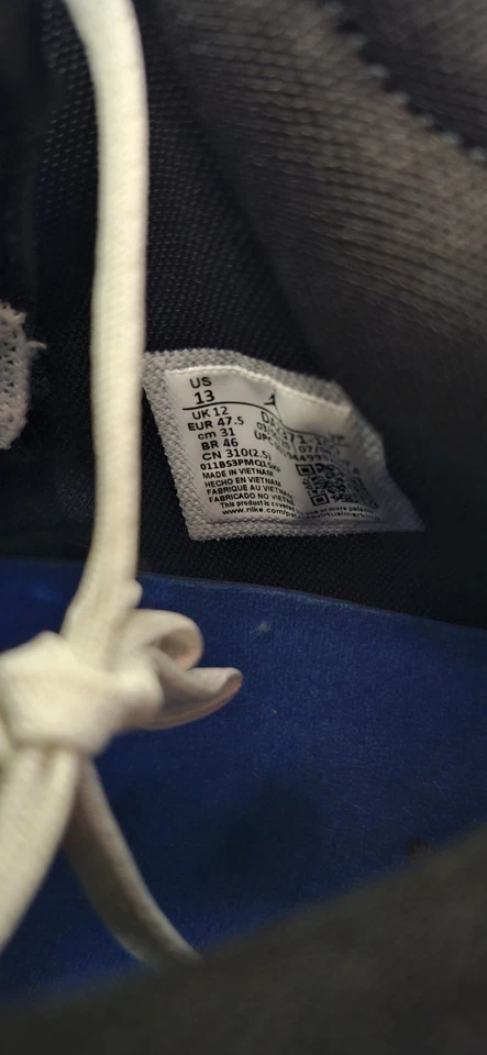  Talla 13 - Diseño Fragmento x Air Jordan 35 Azul  Foto 2 de 4