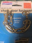 Vintage National Hardware Chain Door Fastener  V838 Made In The USA — photo 4
