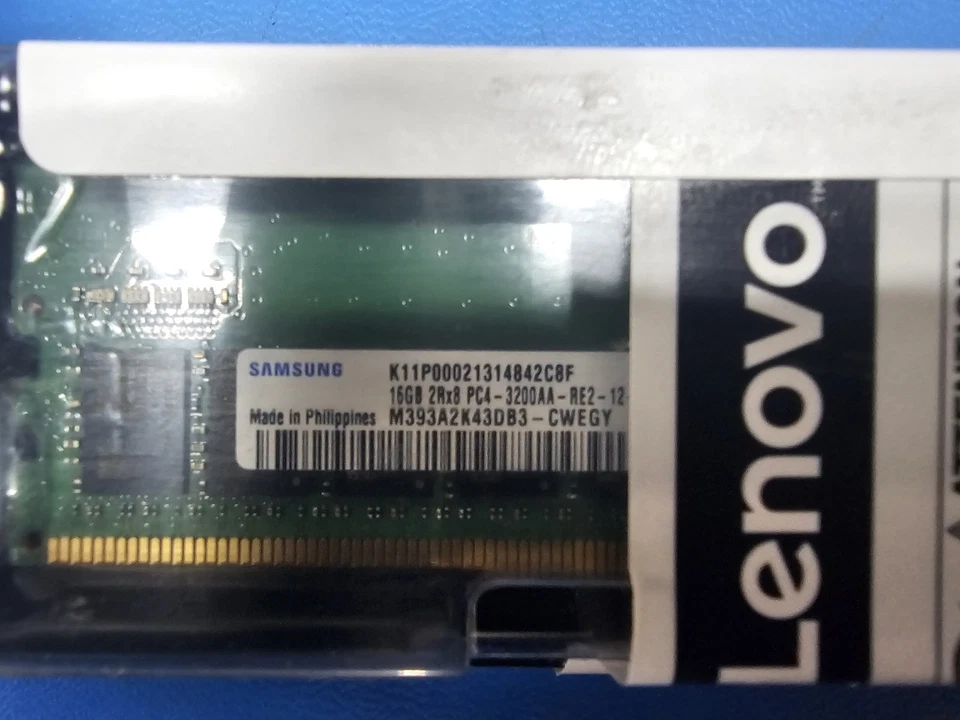 01KR354 LENOVO 16GB (1X16GB) 2RX8 PC4-2933Y SERVER MEMORY 4ZC7A08708 4Z7A62799 - Image 2 of 4