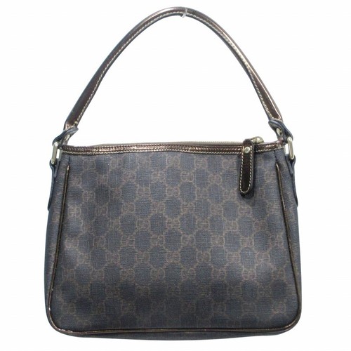Gucci Hobo Shoulder Bag Handbag Gg Supreme Switchable Leather Metallic 190258 - Picture 3 of 9