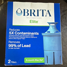 BRITA Elite OB06 Water Filter Pitcher Cartridges 2-Pack 6-Month 120 gal