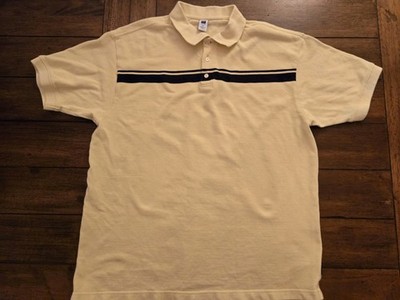 Gap Striped Polo  Short Sleeve Casual Top Mens Sz XL Yellow