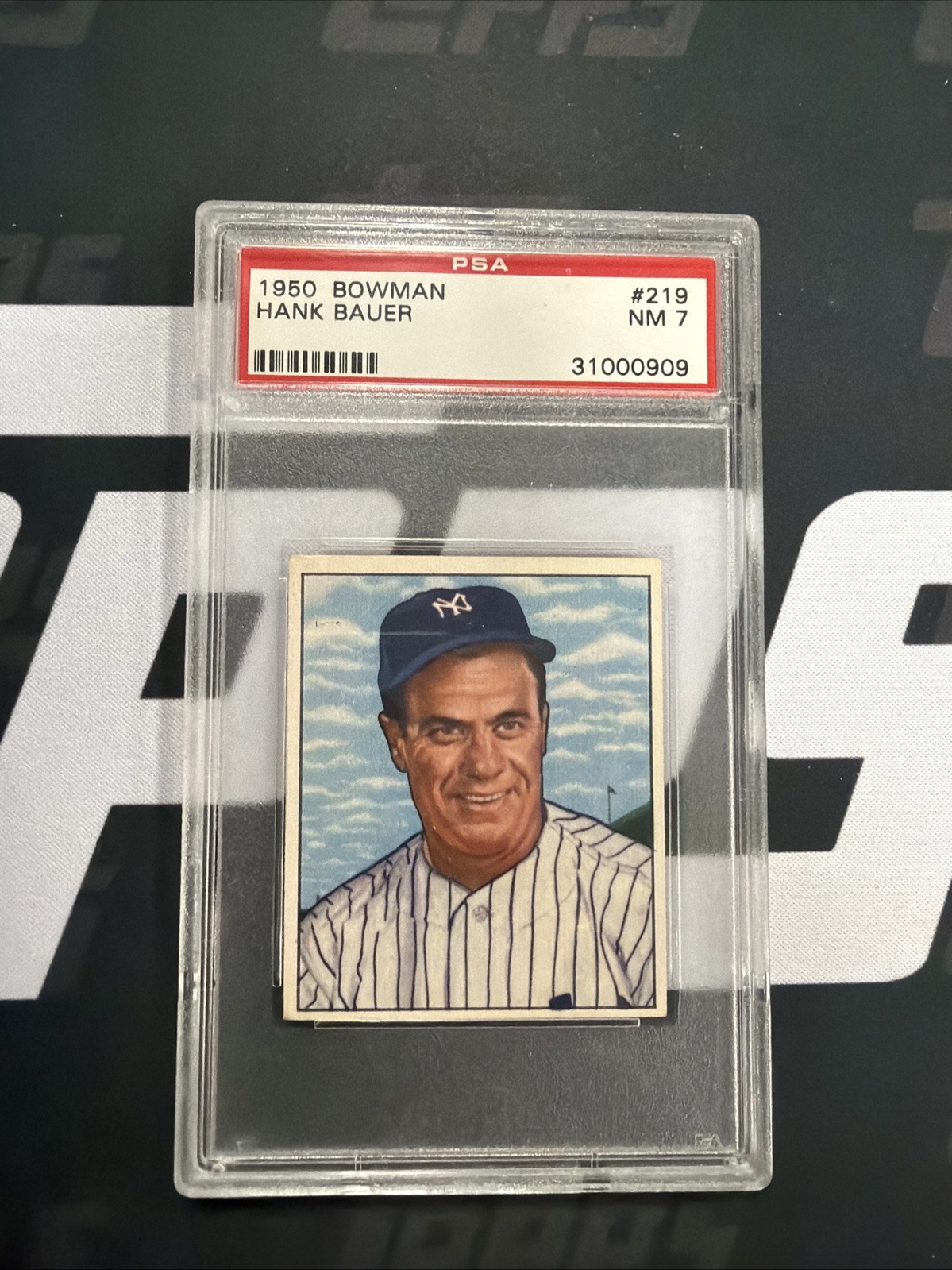 1950 Bowman Baseball Hank Bauer #219 PSA 7 YANKEES