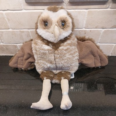 Vintage Folkmanis Puppen Grabende Eule Handpuppe Stofftier Plüsch Vogel 29 cm hoch