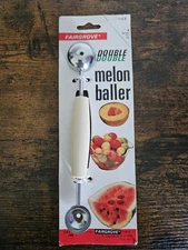 Vintage Fairgrove Double Melon Baller Cream Handle 1982