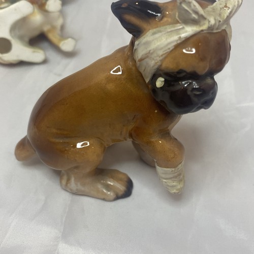 3 Porcelain Dog Figurines BOXER BREED Circa 1950's 60’s 1 Japan 3-4” - Picture 14 of 24