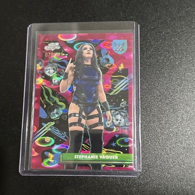 2026 Topps Chrome WWE Cosmic Stephanie Vaquer Magenta Cosmos Refractor /299