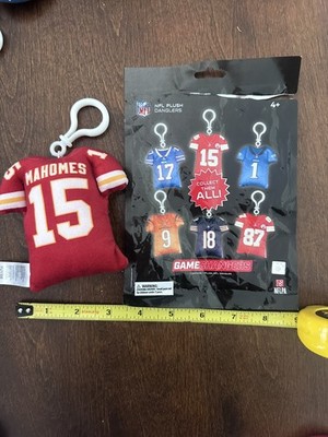 NFL 2025 Game Changers Plush Dangler Mystery Box Mahomes Kelce Allen Burrow