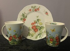 Ringtons Strawberry Breeze Mug X 2 & Virginia Strawberry 8 inch Plate