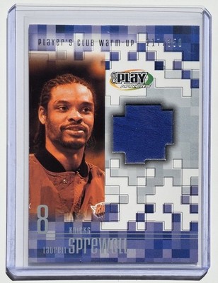 Latrell Sprewell /350 Players Club Warm-Up Upper Deck Playmakers Limited 2001-02
