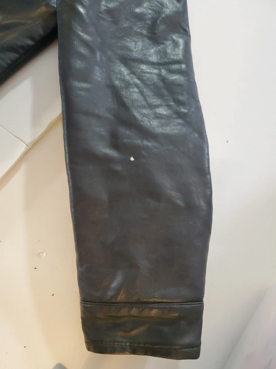 AC Luxury Collection Men’s Black Leather Jacket Size Large Made In Italy image 7
