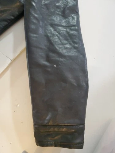 AC Luxury Collection Men’s Black Leather Jacket Size Large Made In Italy image 7