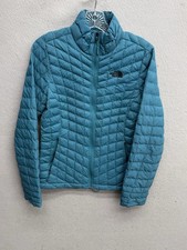 The North Face Jacket Women  s M Light Blue ThermoBall Insulated Puffer Full Zip