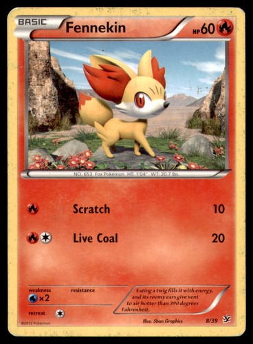 Fennekin 8/39 Kalos Starter Set 2013 5ban Graphics HP