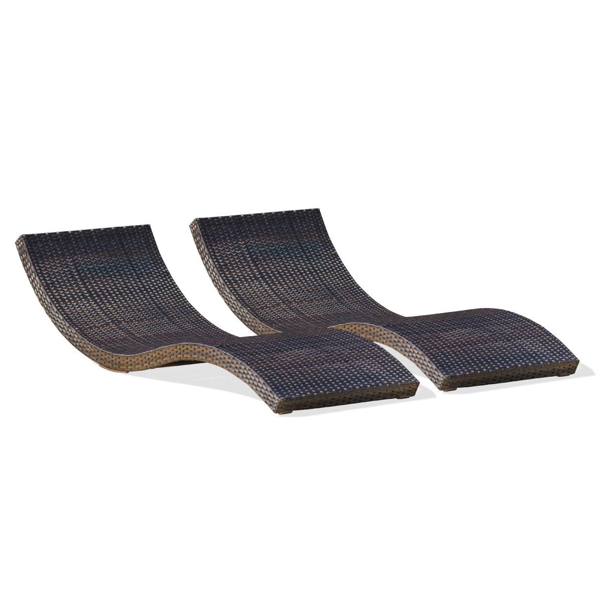 Bain de soleil empilable Cancun chocolat 190cm pour optimiser l'espace du patio