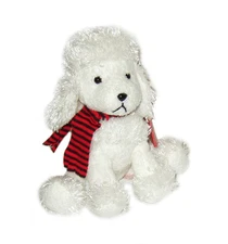 White Poodle Dog Plush Stuffed Animal Russ 5" Luv Pet NEW