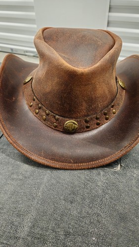 Sidewinder Austrian Style Leather Cowboy Hat