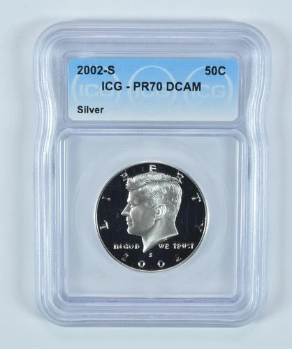 2002-S Kennedy Half Dollar Silver PR70 DCAM ICG *6541