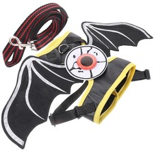 Clothes for Cats Pet Traction Harness Set Walking Bat Style Vest