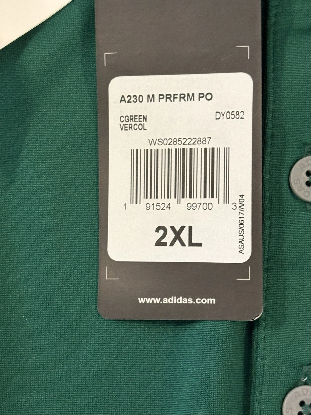 NWT Adidas 2019 Senior League World Series Polo Mens 2XL Easley SC Supporter - thumbnail 6