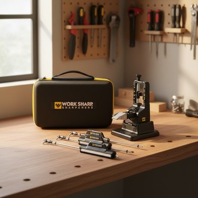 Precision Adjust Elite Knife Sharpener Kit: 7 Abrasives & Adjustable Angle