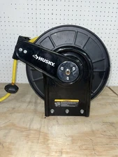 Husky 3/8 in. x 50 ft. Open Face Hybrid Hose Reel with Hose