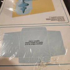 SIZZIX BIG SHOT PRO DESIGNER ENVELOPE W/MAGNETIC PLATE  5"X5" FINISHED SIZE. NEW