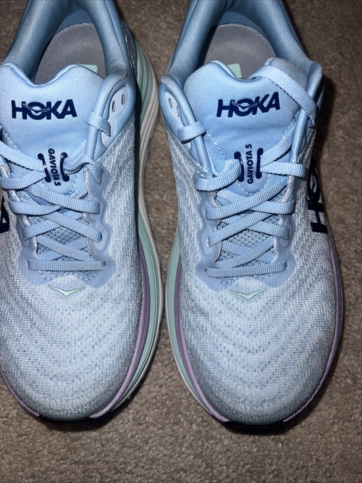 Hoka One One Gaviota 5 Women's Sneakers Blue/Purple, Size 7.5 thumbnail 3