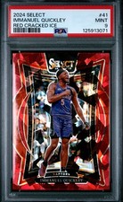 2024 PANINI SELECT RED CRACKED ICE #41 IMMANUEL QUICKLEY PSA 9