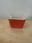 Vintage Pyrex 501 Red Refrigerator Dish Ovenware Made in USA.