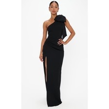 Show Me Your MuMu Bliss Bow Dress Black Maxi Size XS