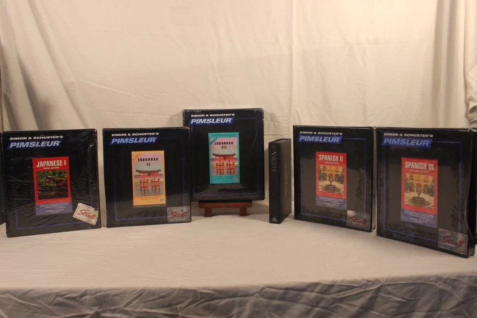 Simon & Schuster Pimsleur Language Course Set Japanese I-III & Spanish II-III - Image 2 of 4