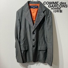 USED RARE 2013 COMME DES GARCONS HOMME MESH WOOL TAILORED JACKET, SIZE GOOD
