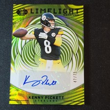 2023 Panini Illusions Limelight Signatures Kenny Pickett Steelers Black /75 Auto