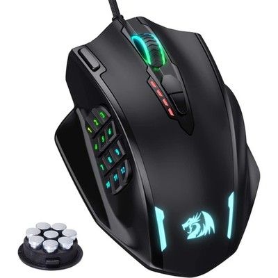 Gaming Maus RGB LED MMO Kabelgebunden 12400 DPI programmierbar