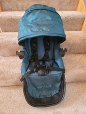 Complete Baby Jogger City Select seat TEAL / BLUE BLACK FRAME. GUC!