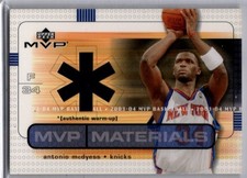 2003-04 UD MVP Basketball MVP Materials Antonio McDyess WARM UP JERSEY KNICKS