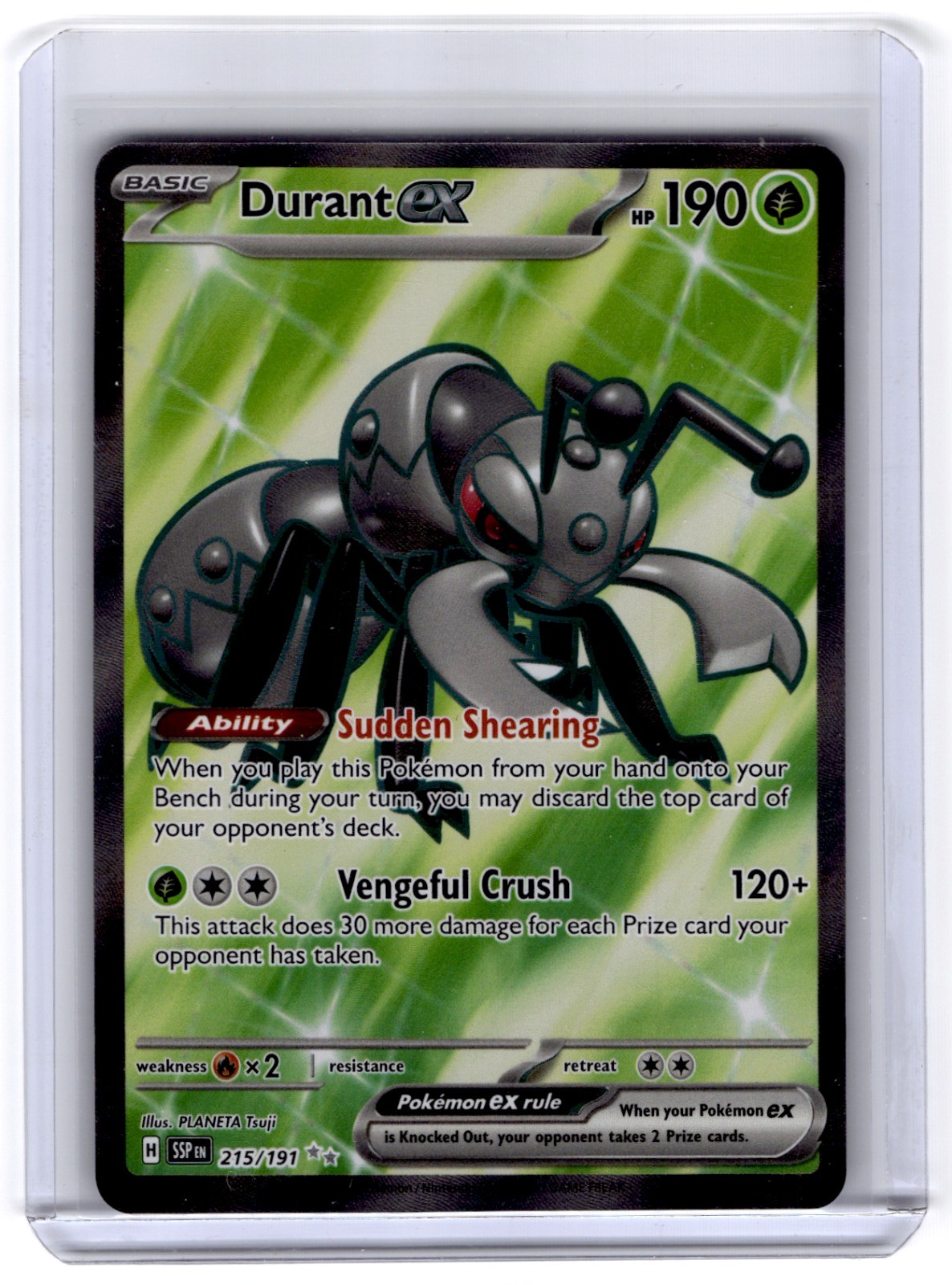 Durant ex 215/191 Holo Ultra Rare SV08: Surging Sparks NM